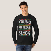 Young ed And Black  Black History Month 2023 T-shirt (Voorkant volledig)