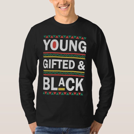 Young ed And Black  Black History Month 2023 T-shirt (Voorkant)