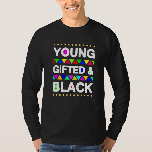 Young ed And Black  Black Pride Costume T-shirt (Voorkant)