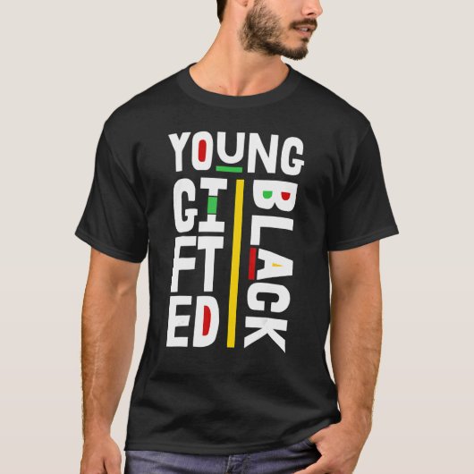 Young ed And Black History Month Retro BLM Melanin T-shirt (Voorkant)