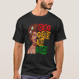 Young ed Black Girl Magic en Melanin Black Histor T-shirt