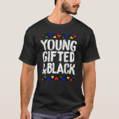 Young Ed Black History Pride Panthers Design T-shirt (Voorkant)