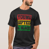 Young Ed en Black African Roots Black History Mon T-shirt (Voorkant)