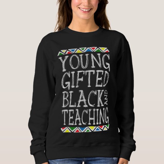 Young Ed en Black Teacher Cool Black History Mont Trui (Voorkant)