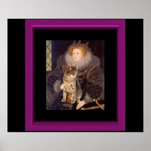 Young Elizabeth I en Cat Poster (Voorkant)