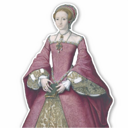 Young Elizabeth Tudor Sticker (Voorkant)