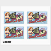 Young en Wild Rechthoekige Sticker (Vel)