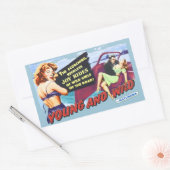 Young en Wild Rechthoekige Sticker (Envelop)