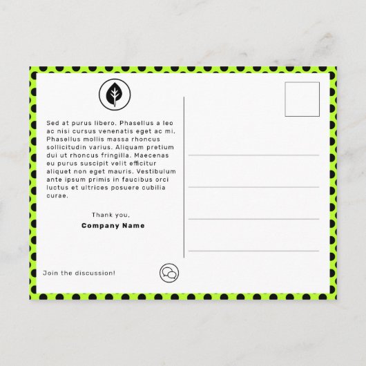 Young Entrepreneur Hartelijk dank aan de klant Briefkaart (Achterkant)