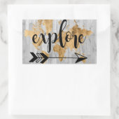 Young Explorer V Rechthoekige Sticker (Tas)
