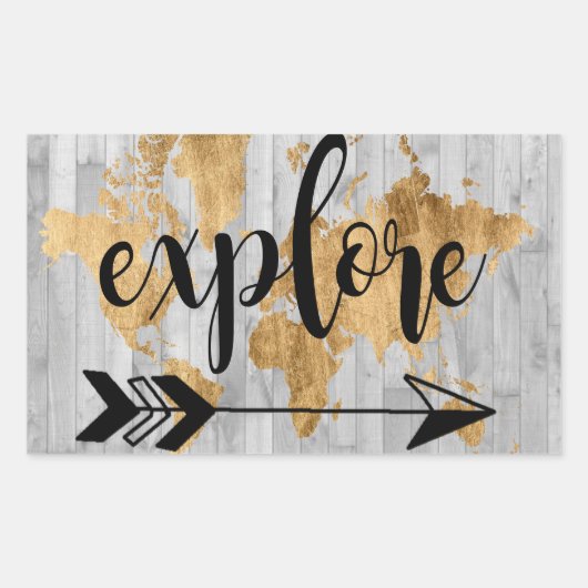 Young Explorer V Rechthoekige Sticker (Voorkant)