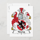 Young Family Crest Briefkaart (Voorkant / Achterkant)