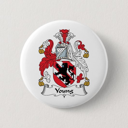 Young Family Crest Ronde Button 5,7 Cm (Voorkant)