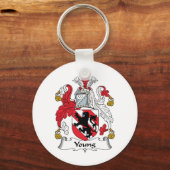 Young Family Crest Sleutelhanger (Voorkant)