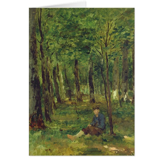 Young Farmer in het bos, 1878 (Voorkant)