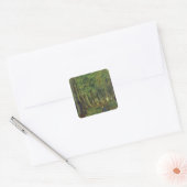 Young Farmer in het bos, 1878 Vierkante Sticker (Envelop)