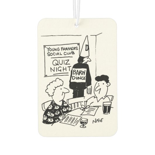 Young Farmers Quiz Night Luchtverfrisser (Achterkant)