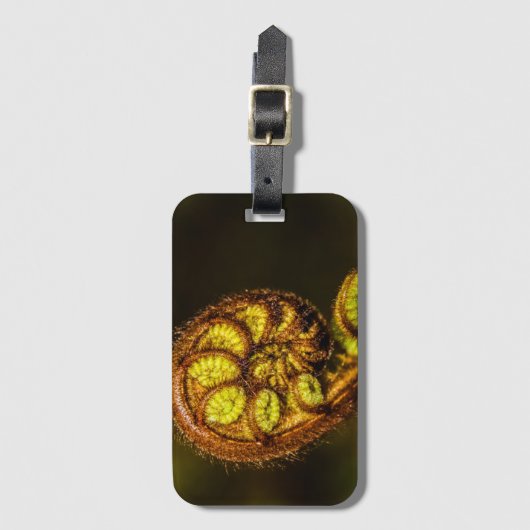 Young Fern Leaves Bagagelabel (Voorkant (verticaal))