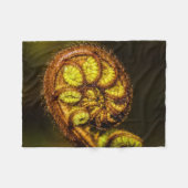 Young Fern Leaves Fleece Deken (Voorkant (Horizontaal))
