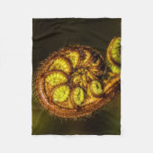 Young Fern Leaves Fleece Deken (Voorkant)