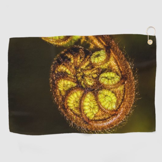 Young Fern Leaves Golfhanddoek (Horizontaal)