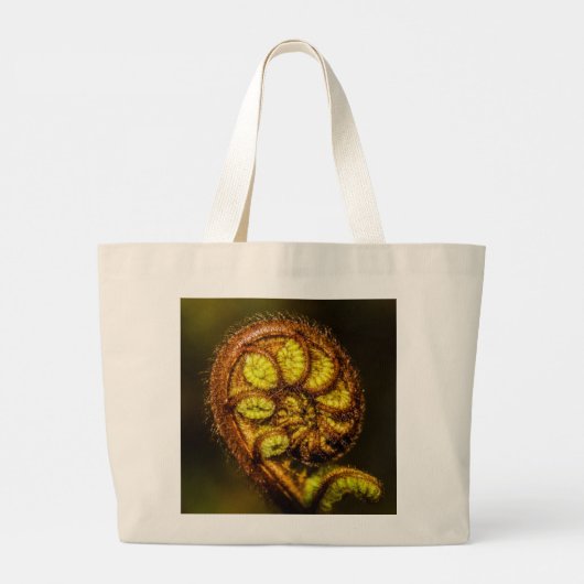 Young Fern Leaves Grote Tote Bag (Achterkant)