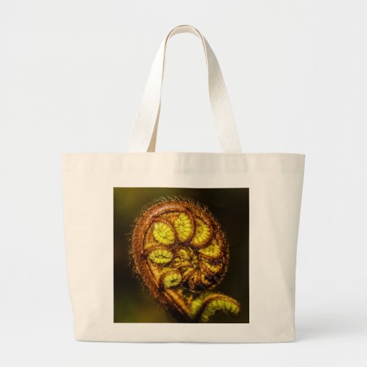Young Fern Leaves Grote Tote Bag (Voorkant)
