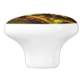 Young Fern Leaves Keramische Knop (Zijkant)