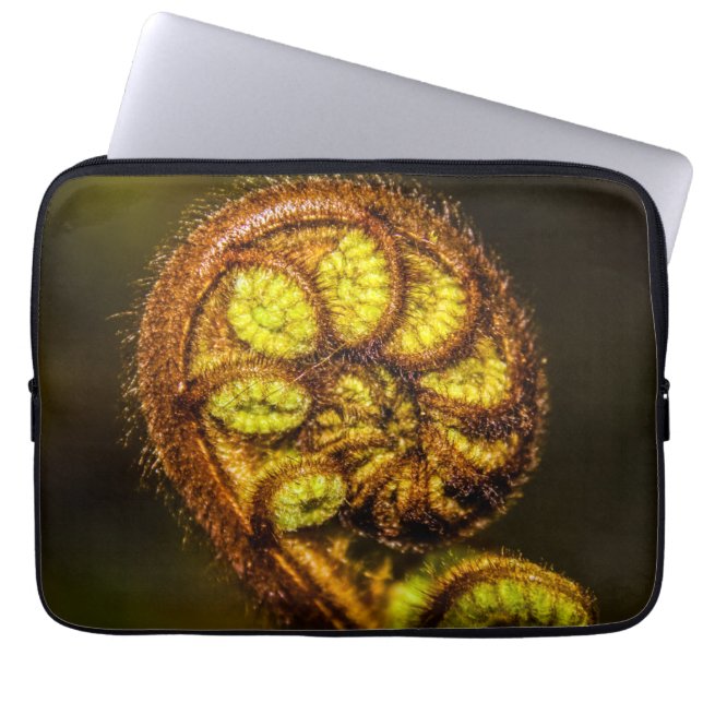 Young Fern Leaves Laptop Sleeve (Voorkant)