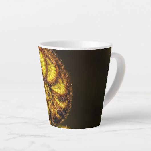 Young Fern Leaves Latte Mok (Rechterhoek)