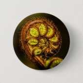 Young Fern Leaves Ronde Button 5,7 Cm (Voorkant)