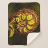 Young Fern Leaves Sherpa Deken (Voorkant)