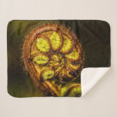 Young Fern Leaves Sherpa Deken (Voorkant (horizontaal))