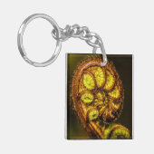 Young Fern Leaves Sleutelhanger (Voorkant Links)