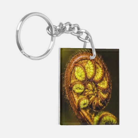 Young Fern Leaves Sleutelhanger (Voorkant Links)