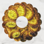 Young Fern Leaves Wijnglaslabel (Voorkant)