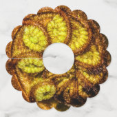 Young Fern Leaves Wijnglaslabel (Achterkant)