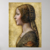 Young Fiancée (1495). Geschilderd door Leonardo da Poster (Voorkant)