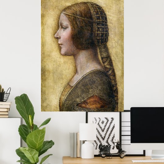 Young Fiancée (1495). Geschilderd door Leonardo da Poster (Thuiskantoor)