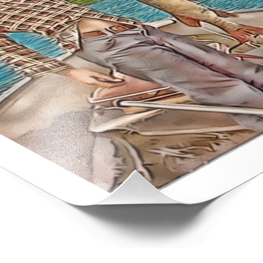 YOUNG FISHERMAN FOTO AFDRUK (Hoek)