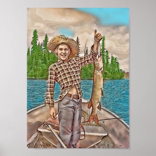 YOUNG FISHERMAN POSTER (Voorkant)