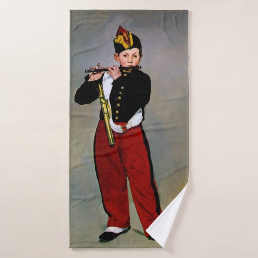 Young Flutist, The Fifer, Edouard Manet, 1866 Badhanddoek (Badhanddoek)