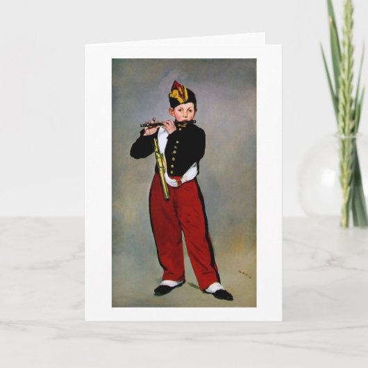 Young Flutist, The Fifer, Edouard Manet, 1866 Kaart (Voorkant)