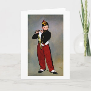 Young Flutist, The Fifer, Edouard Manet, 1866 Kaart