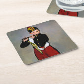 Young Flutist, The Fifer, Edouard Manet, 1866 Kartonnen Onderzetters (Schuin)