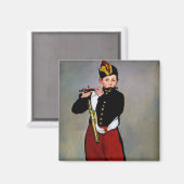 Young Flutist, The Fifer, Edouard Manet, 1866 Magneet (Voorkant / Achterkant)