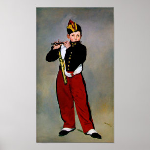 Young Flutist, The Fifer, Edouard Manet, 1866 Poster