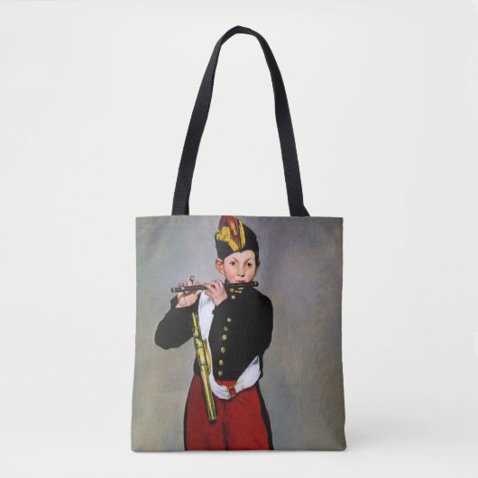 Young Flutist, The Fifer, Edouard Manet, 1866 Tote Bag (Voorkant)