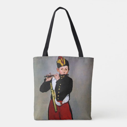 Young Flutist, The Fifer, Edouard Manet, 1866 Tote Bag (Achterkant)