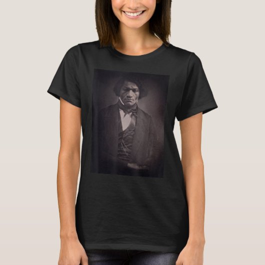 Young Frederick Douglass TShirt-Black History Mont T-shirt (Voorkant)